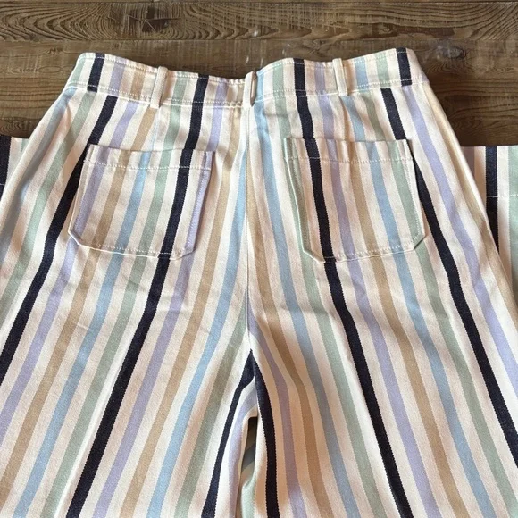 Tory Burch Wide leg crop military canvas pants 🤩 - Picture 11 of 16